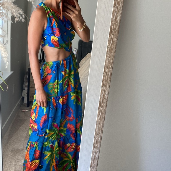 NWOT FARM Rio linen maxi dress - Picture 2 of 5